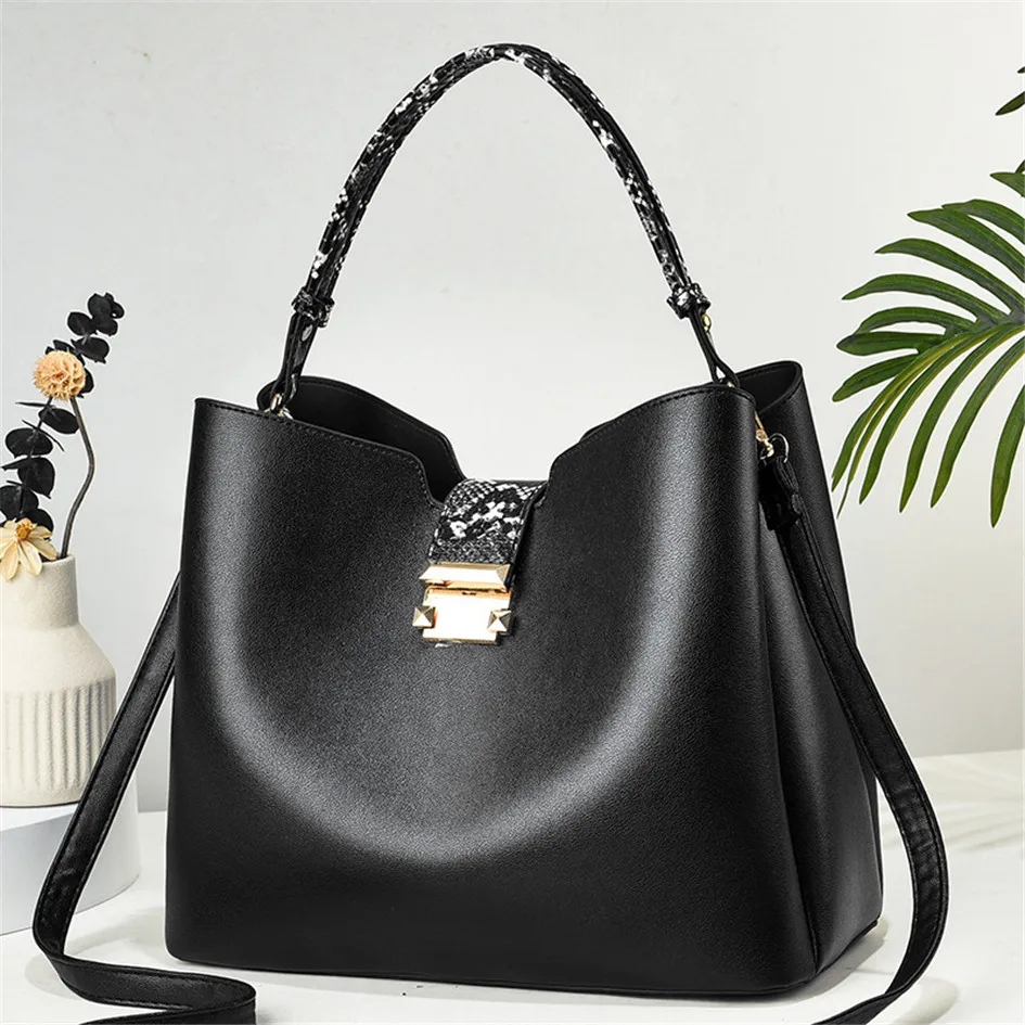 wholesale custom luxury shoulder tote pu leather office handbag fashion bag set handbags women bag