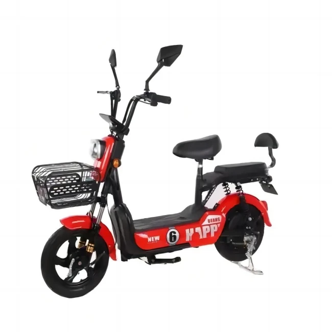 Factory Direct Sales Export Small Electric City Bike 350W Electric Scooter Bike 48V 500w Girl 2 Wheels Moped Scooter for Adults