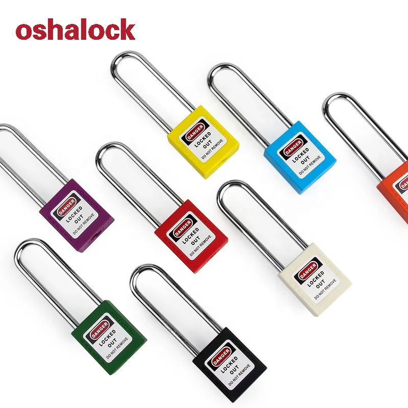 Производитель OEM, безопасный замок с 6 мм закаленной стальной скобой для блокировки промышленного оборудования