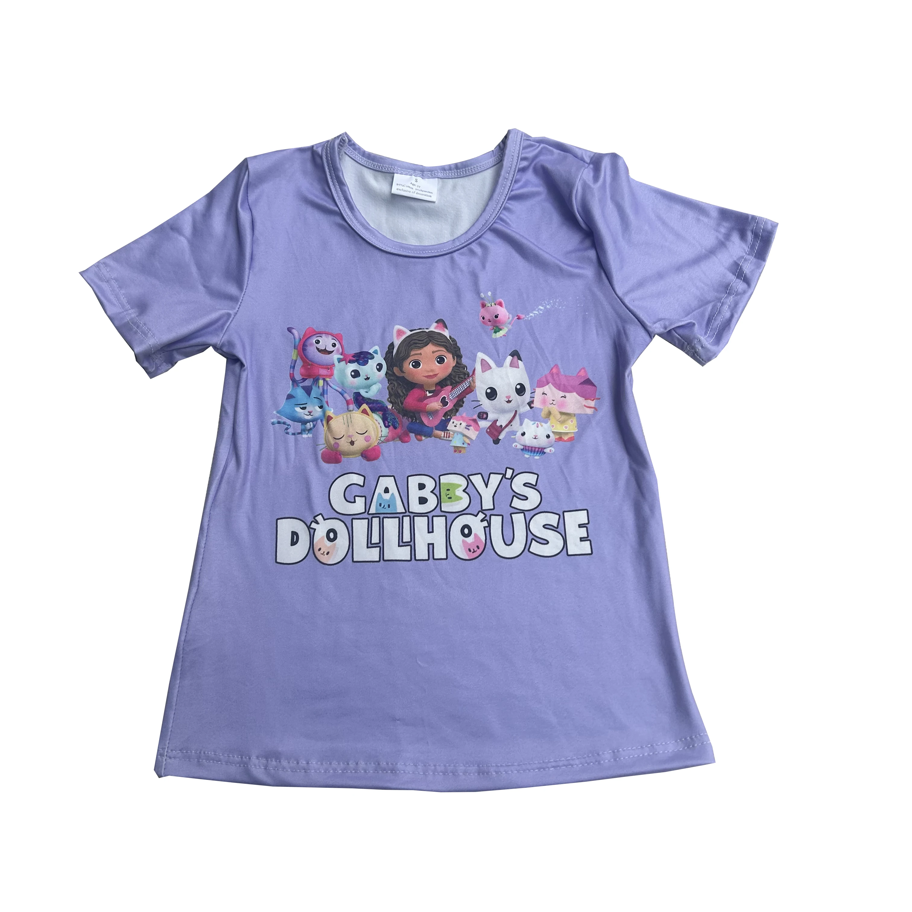 New Stylish Baby cartoon Print T Shirt Dress For Party Baby Girls Short Sleeve T Shirt girls tshirts and tops 3 year