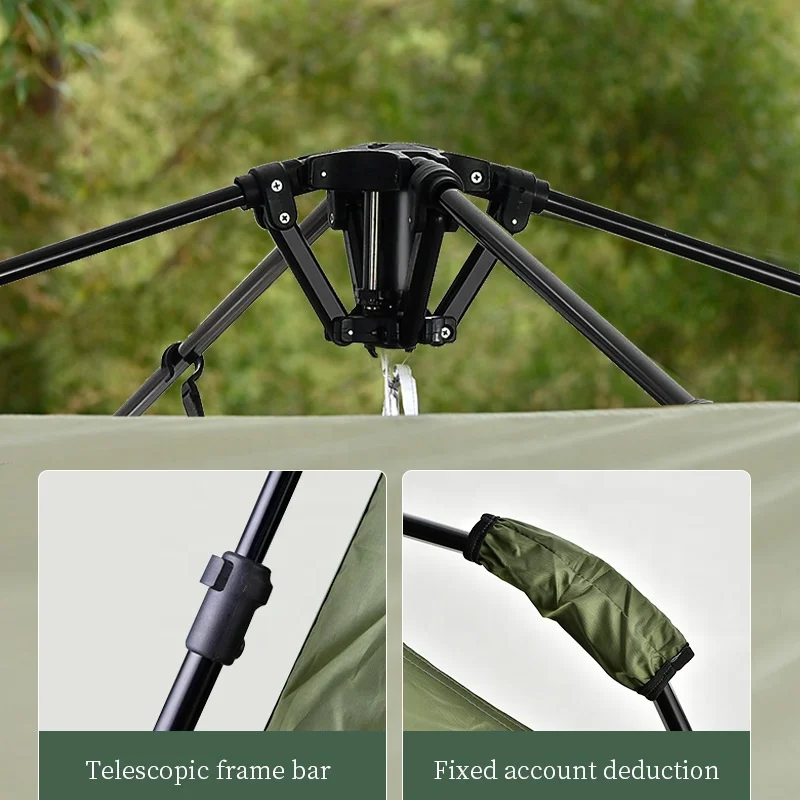 HISPEED Large Camping Automatic Tent Pop Up Portable 4 Season Outdoor Camping Tent for 2 People