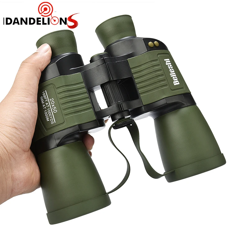 
New Arrivals 20X50 Military Hunting Fashion Binocular Telescope Army Green Durable 20x50 Binoculars Telescopes 