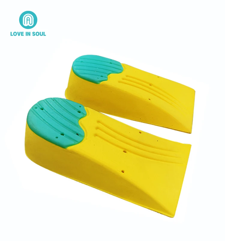 Wholesale OEM Invisible Half height increase Shoe Insoles Shock Absorption PU Foam Cushion Pads Unsex Shoe Lift 2cm 3cm 4cm