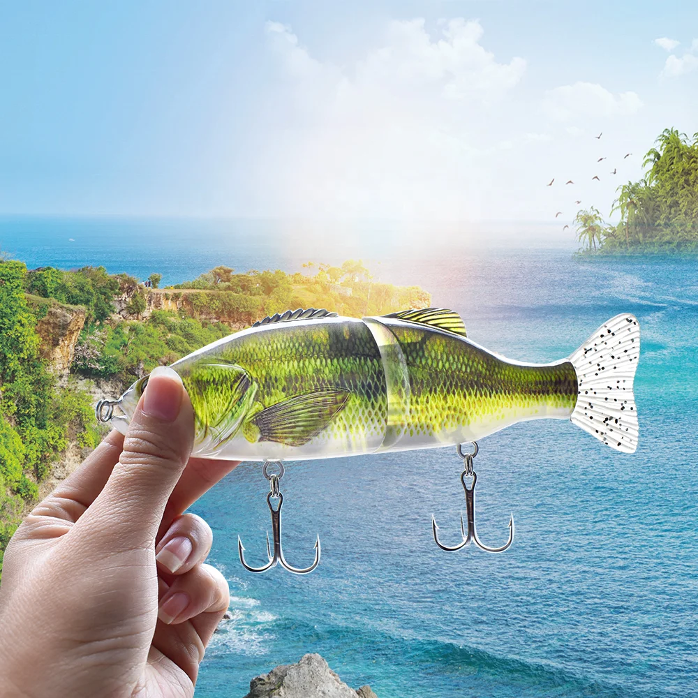 Lures Making Supplier Hard Plastic Body Bait Fishing Lures Single Joint Fat Body Slide Gliding Bluegill Glide Bait