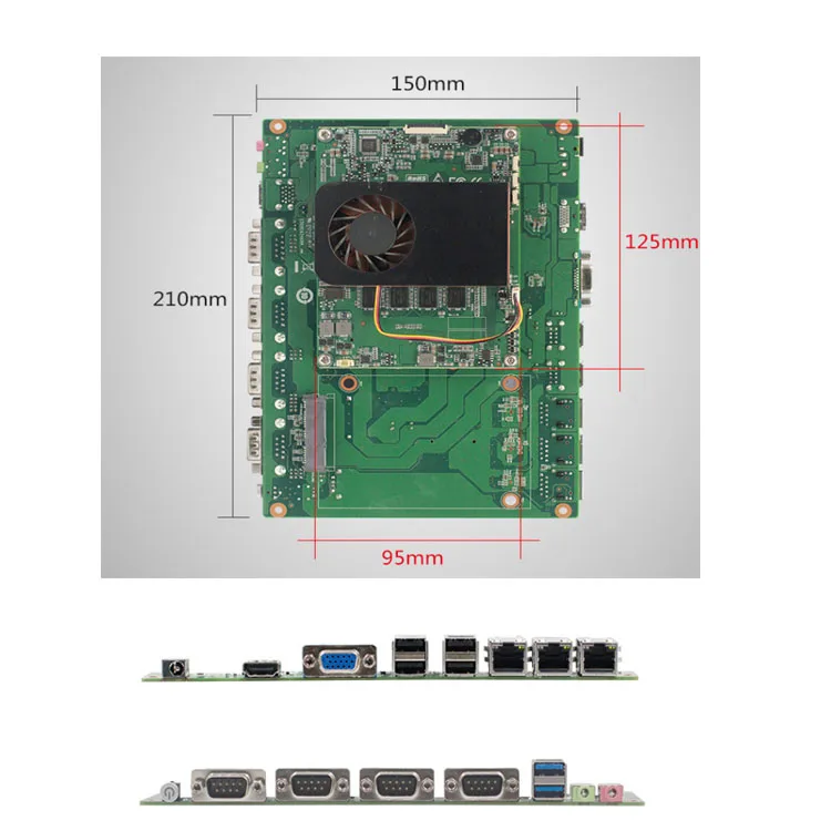 High quality mainboard I5-1135G7 I7-1165G7 motherboard 3-port robot industrial control core development expansion board