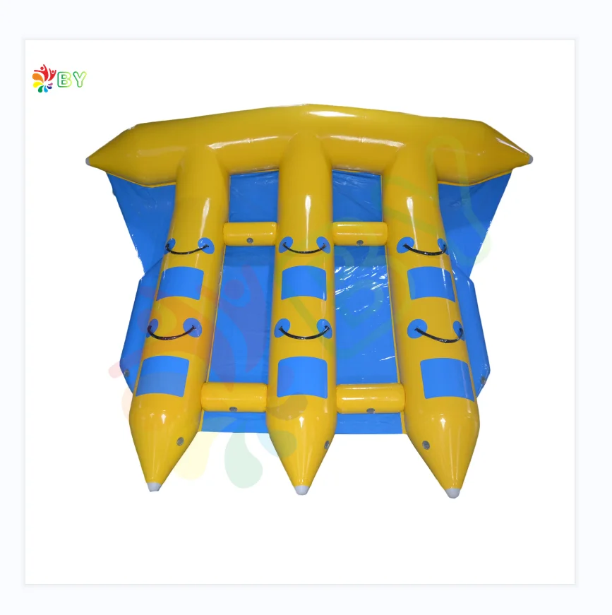 BOYAN Factory price inflatable water sport fly fish flying fish towable tube banana Boat Water Play sea Equipment