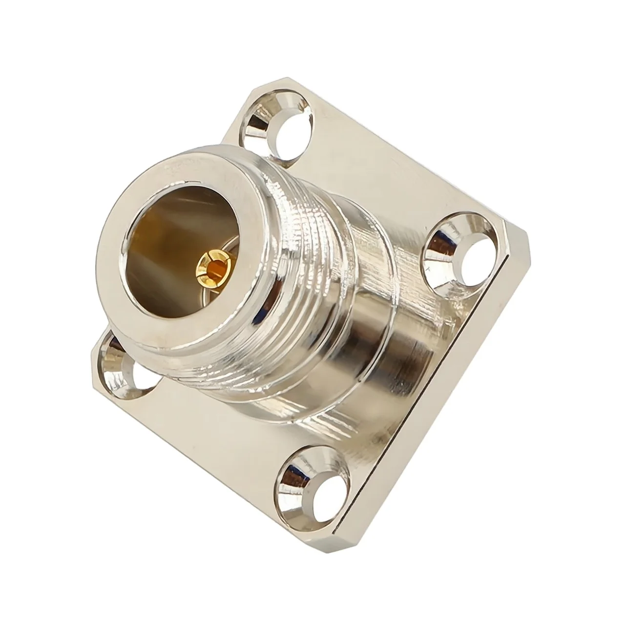 Flange N Crimp RF Connectors N Female Crimp Solder Connector