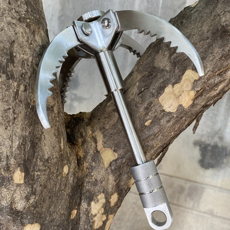 Stainless steel four climbing claws large size folding grappling hook camping hiking tree rock mountain climbing hook