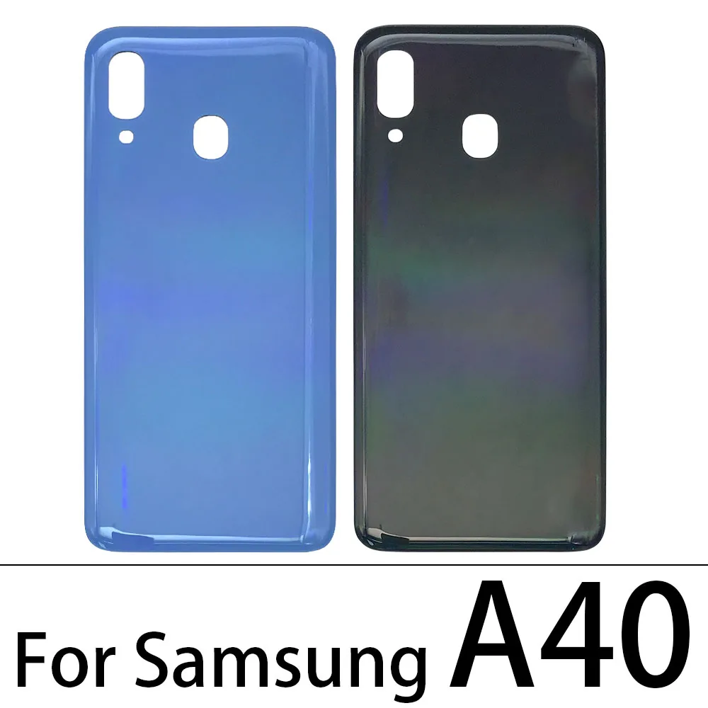 Задняя крышка батарейного отсека телефона для Samsung Galaxy A40 A50 A70 A80 сменная Крышка edge задний стеклянный