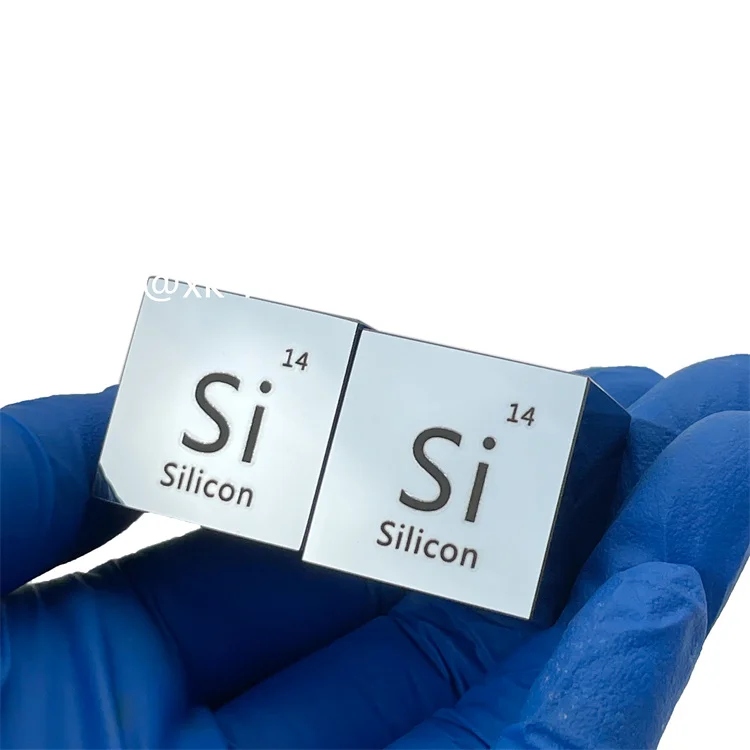 10 mm Density Silicon Cube 99.999% Metal Silicon Si Cube Lump for element collection