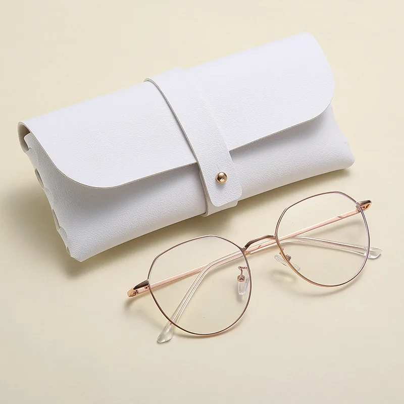 2021 Hot Sale New Fashion Cheap Eyewear Bag PVC Leather Soft Sun Glasses Case