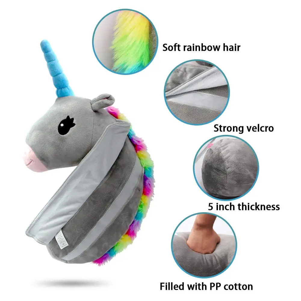 Kids Unicorn Neck Pillow Seatbelt Pillow Car Seat Belt Cover Vehicle Shoulder Pads for Children Baby