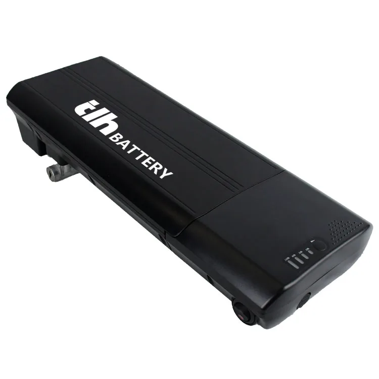 36V 10.4Ah 12Ah 14Ah slim rear rack ebike battery 10S4P for 350W 500W electric bike motor lithium rechargeable battery