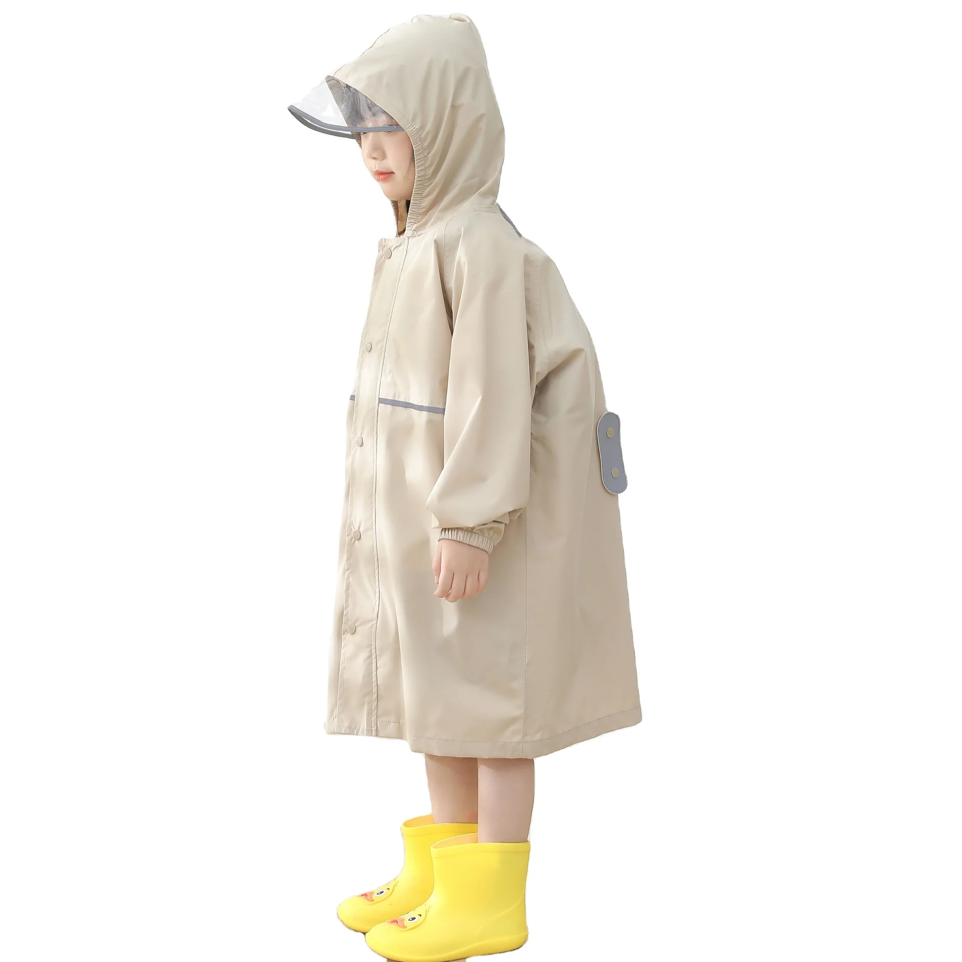 5-12 Years Old Boys and Girls Kids Rain Coat Reusable Waterproof Kids Raincoat for Camping Hiking Traveling