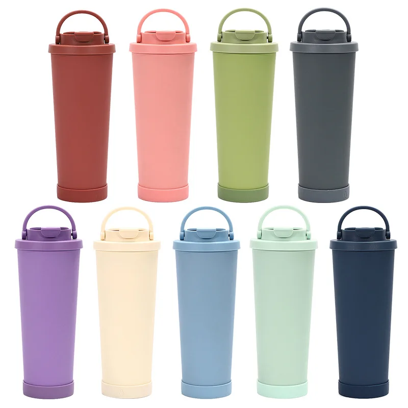 Simple Ceramic Interior Thermos Cup High Appearance Level Portable Double-wall
