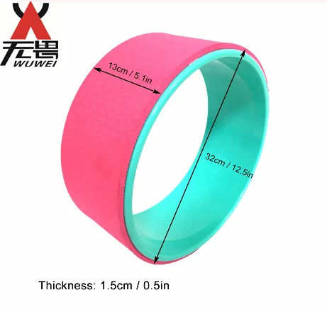 Eco friendly 15 inch tpe abs material yoga wheel for Back Roller and Stretch
