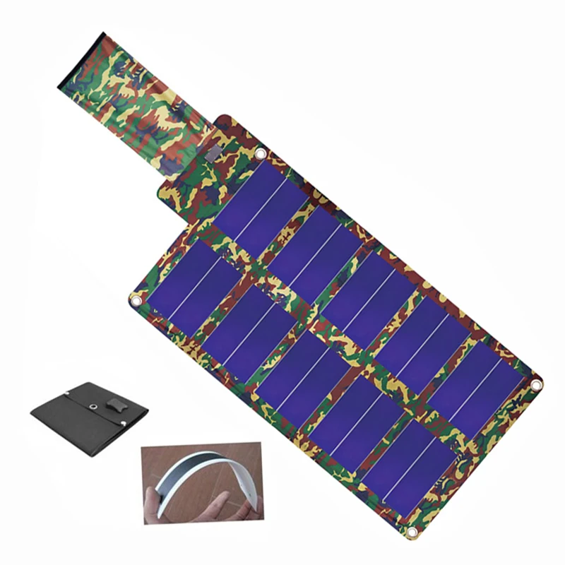 Customized OEM Flexible Solar Charger Bag 60W Fast Charge For Battery Power Bank Outdoor