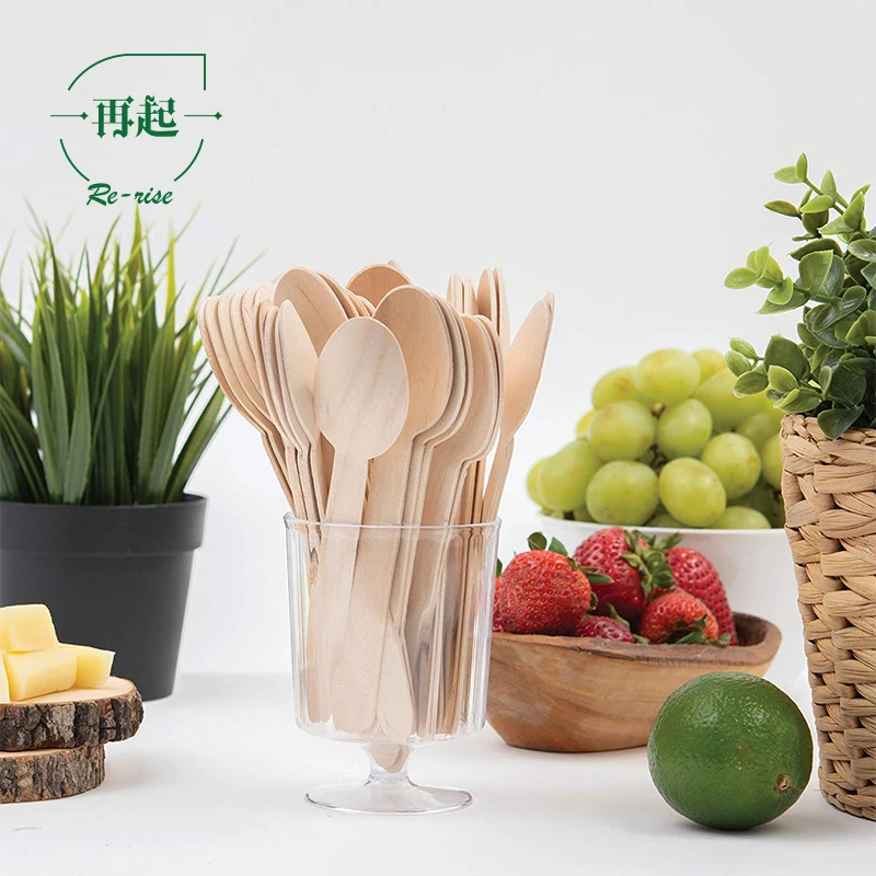 
Manufacture Taster Utensils flatware sets wooden fork and spoon 