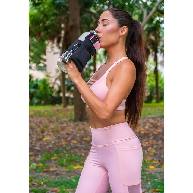 New Product Cell Phone Key Card Bag Neoprene Gym Water Bottle Pouch Water Bottle Holder For Running Walking