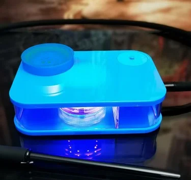Wholesale New Portable LED Custom Logo Hookah Chinese Suppler Shisha with Light for Bar Smoke Less MOQ