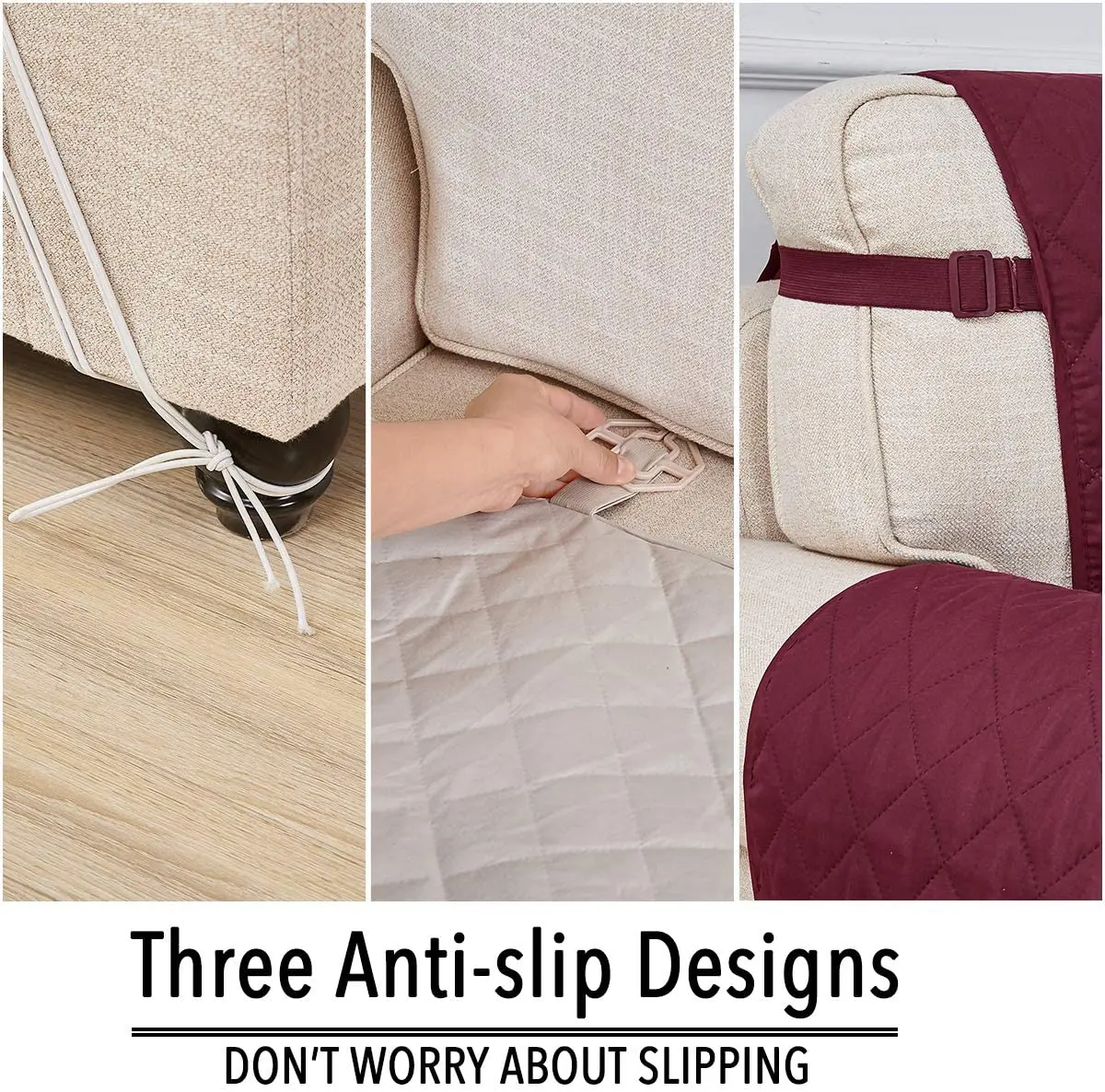 
Furniture Protector Waterproof Sofa Cover for 3 Seater Couch 