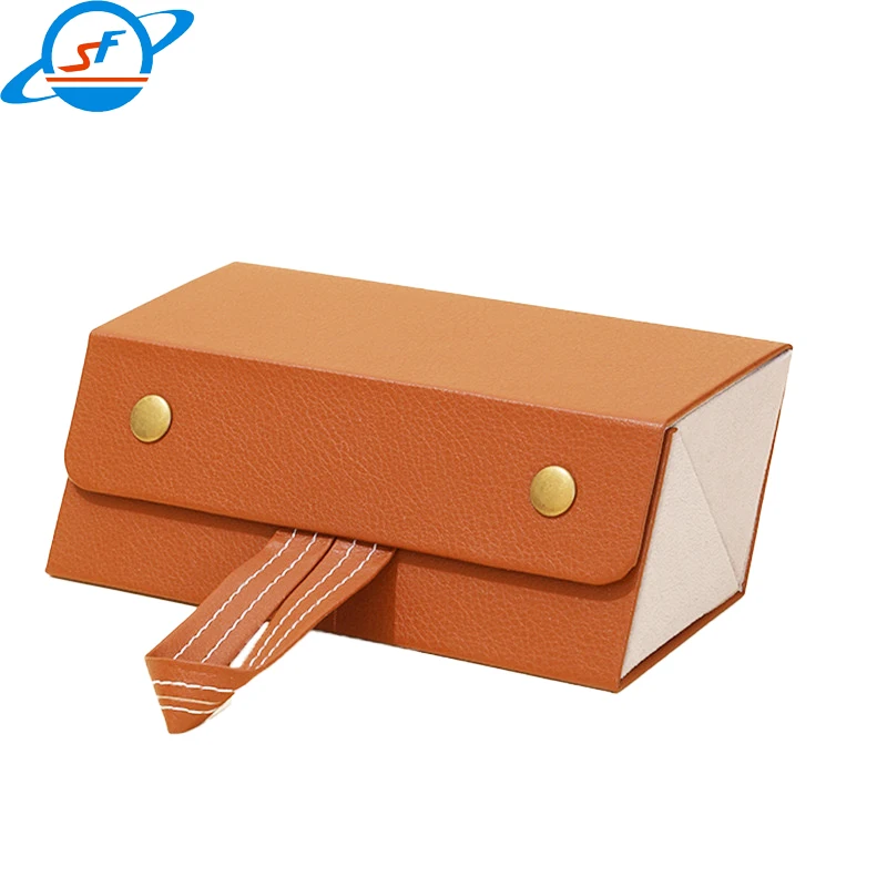 Portable Glasses Organizer 2/3/4/5/6 Multi-Slot Eyeglasses Folding Sun Glasses PU Leather Case eyewear display suitcase