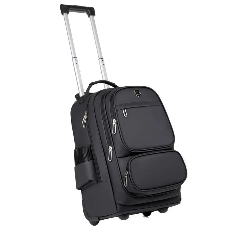 Factory stock leather film waterproof shoulder strap retractable Multiple layers rod travel backpack