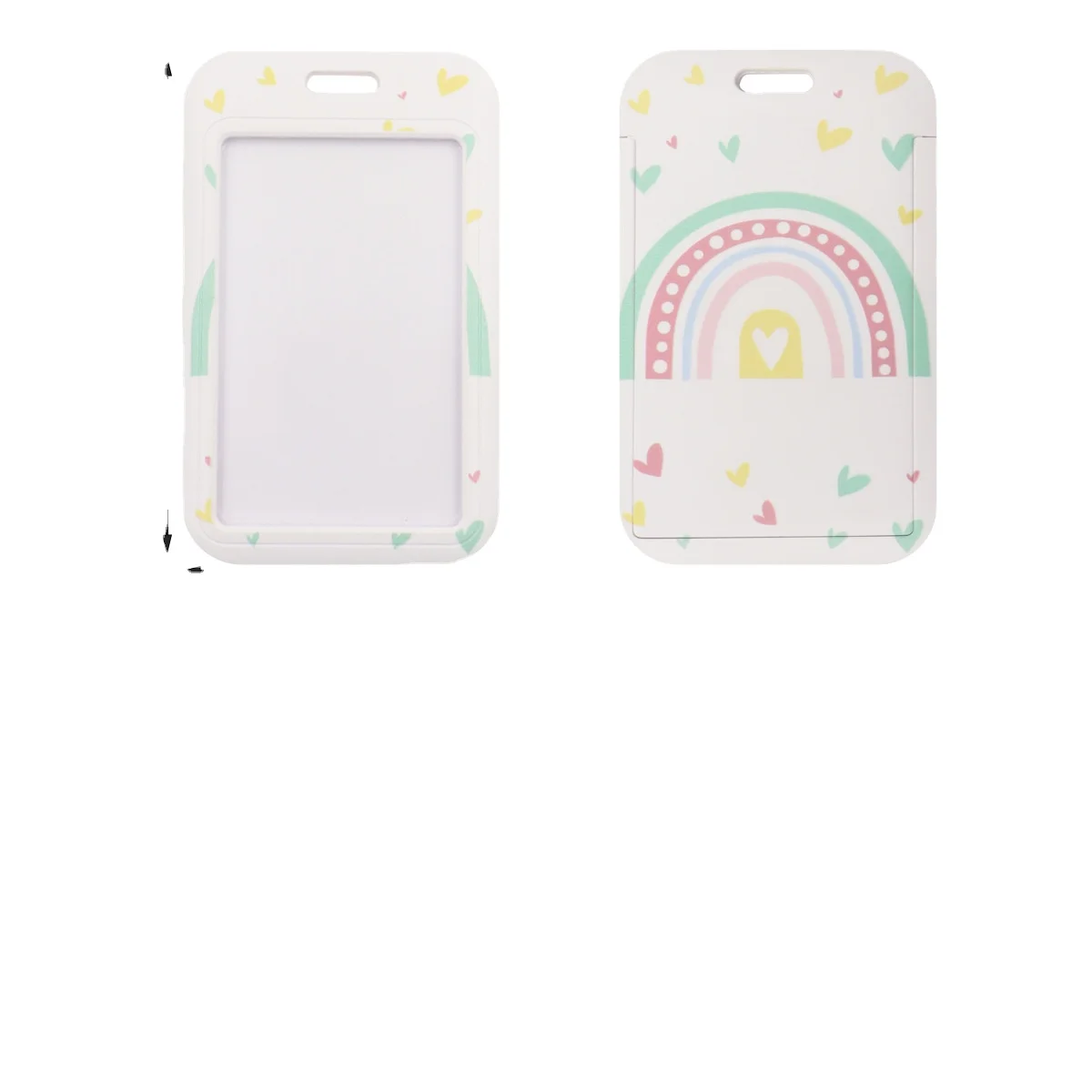 promotional lanyards Cute Silicone Bead Lanyard Fashion Macrame Rainbow Disc Necklace lanyard with id card badge holder