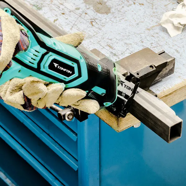 Tonfon power hack saw variable speed cordless hackzall reciprocal tool powerful 20v reciprocating saw makita style