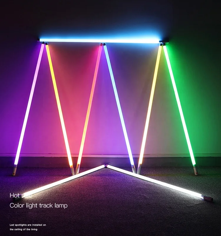 RGB tube bar studio light rechargeable wand led stick photo booth dj  stage tube light video with stand tv