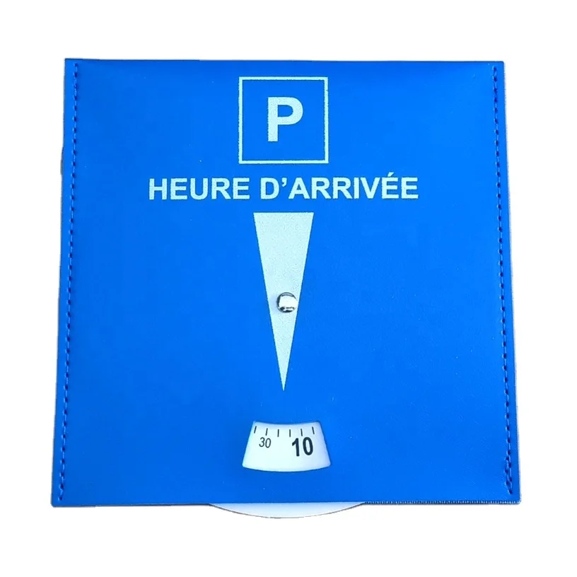 Leather Parking time card Premium Quality Parking Disc Standard Size 15cm