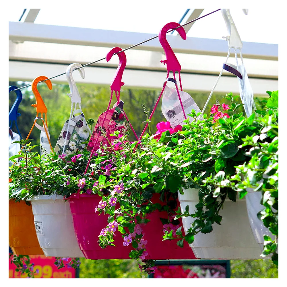 Home Durable Plant Garden Supplies Plastic Hanging Basket Planter Horticulture Flower Pots Hanging Pot