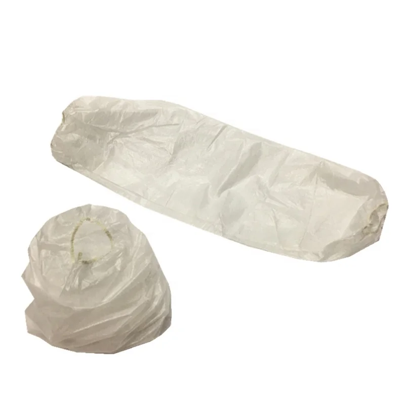 Medical hygienic waterproof disposable sleeve protectors nonwoven white Arm Covers Sleeve for Cleanroom