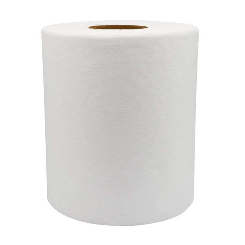 70% 30% из древесной массы Pp тиснение спанлейс нетканый промышленный бумажный стеклоочиститель рулон