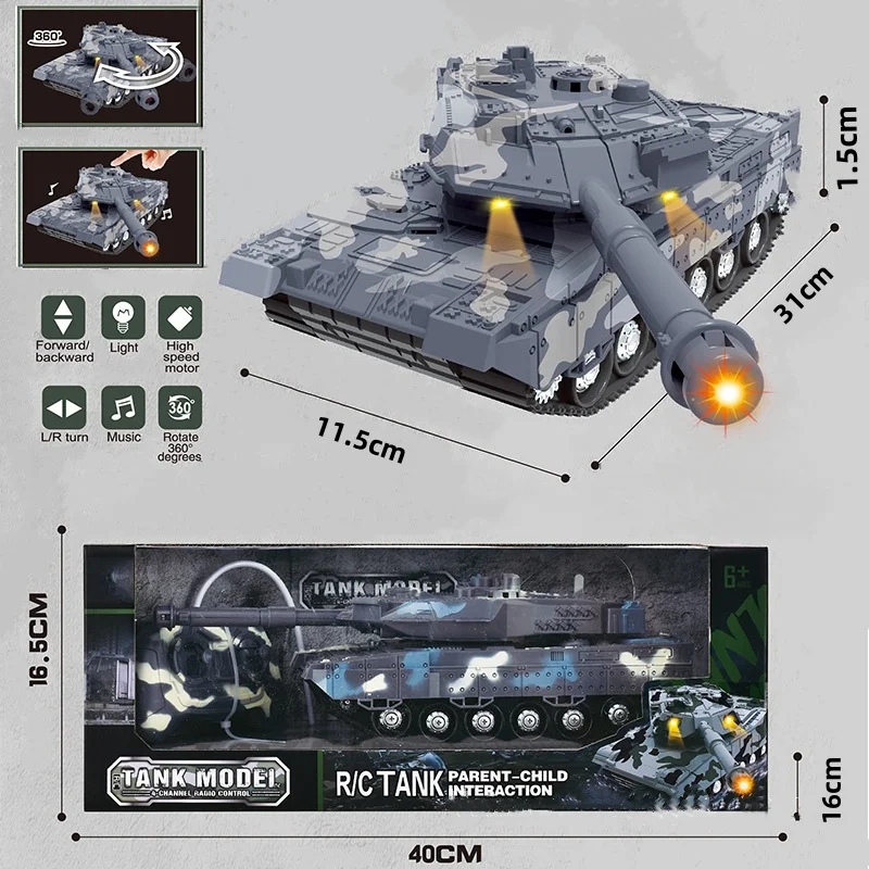 Cheap Made In China Lighting Music Features Usb Charger Enhanced Play Experience Four-Channel Rc Tank