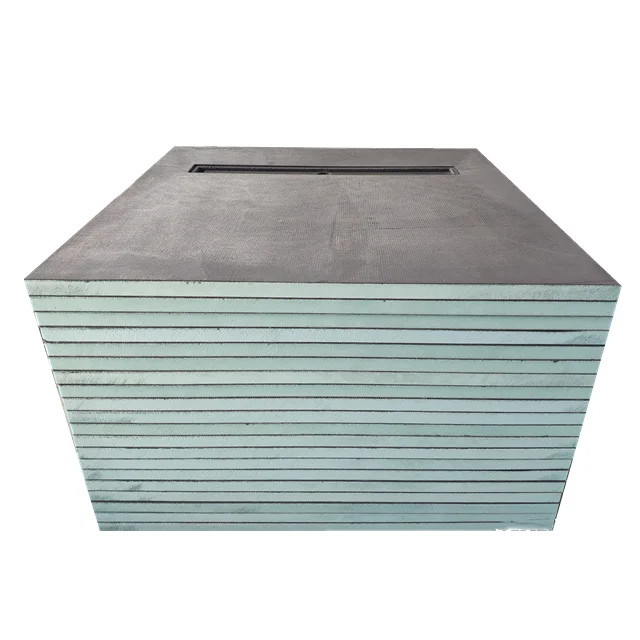 XPS FOAM PERIMETER LINEAR DRAIN SHOWER TRAY, PRE FABRICATED SHOWER PAN, THERMAL INSULATION LIGHTWEIGHT, WET BATHROOM