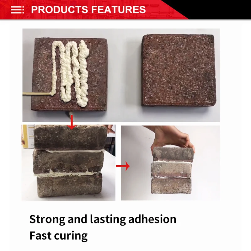 Homey 90 factory pu spray foam strong bonding structural blocks polyurethane foam adhesive