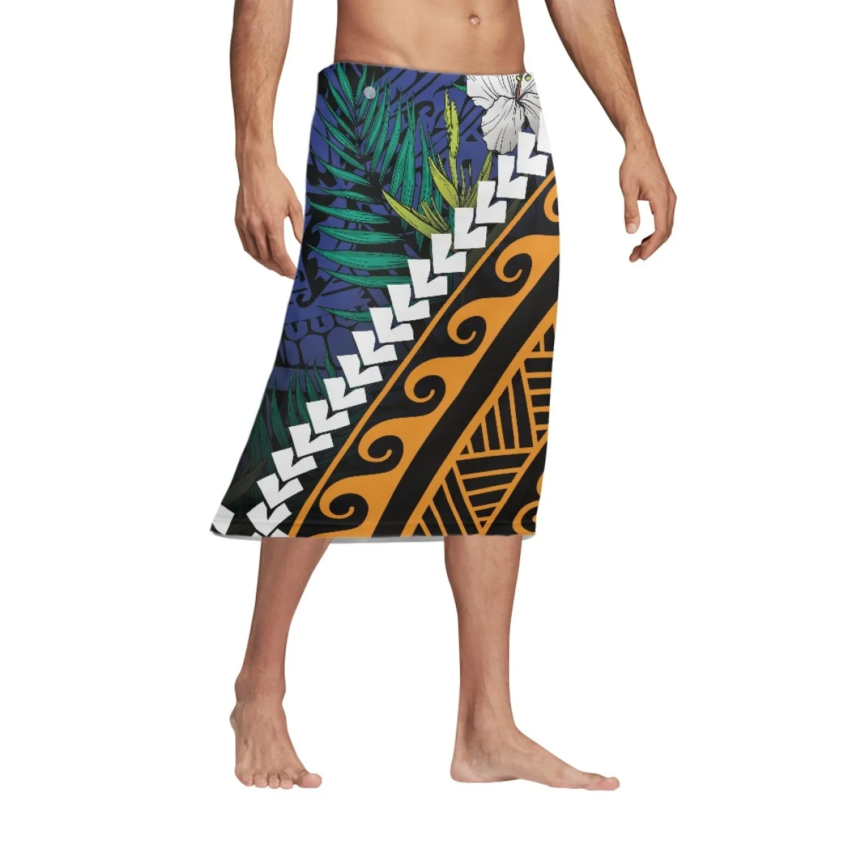 Mens Traditional Sarong Pareo Lavalava Custom Polynesian Tribal  Asia & Pacific Islands Dropshipping Clothes