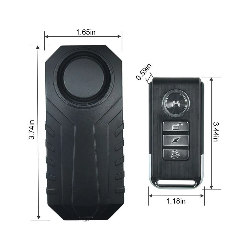 Portable Anti-Theft Bicycle Siren Antitheft Alarm Wireless Remote Control Waterproof Bike Security Alarm