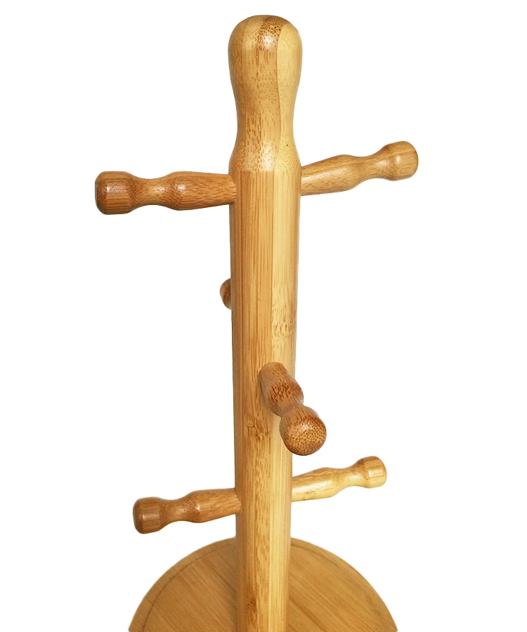 Bamboo Coffee Mug Holder Paper Towel Holder Tissue Rack Bamboo Tissue Rack For Home Kitchen Living Room Bedroom