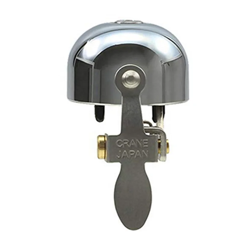 Crane E-ne bell co Japanese  unique  Chrome Plated  Bicycle Small  Brass Bells  for sale