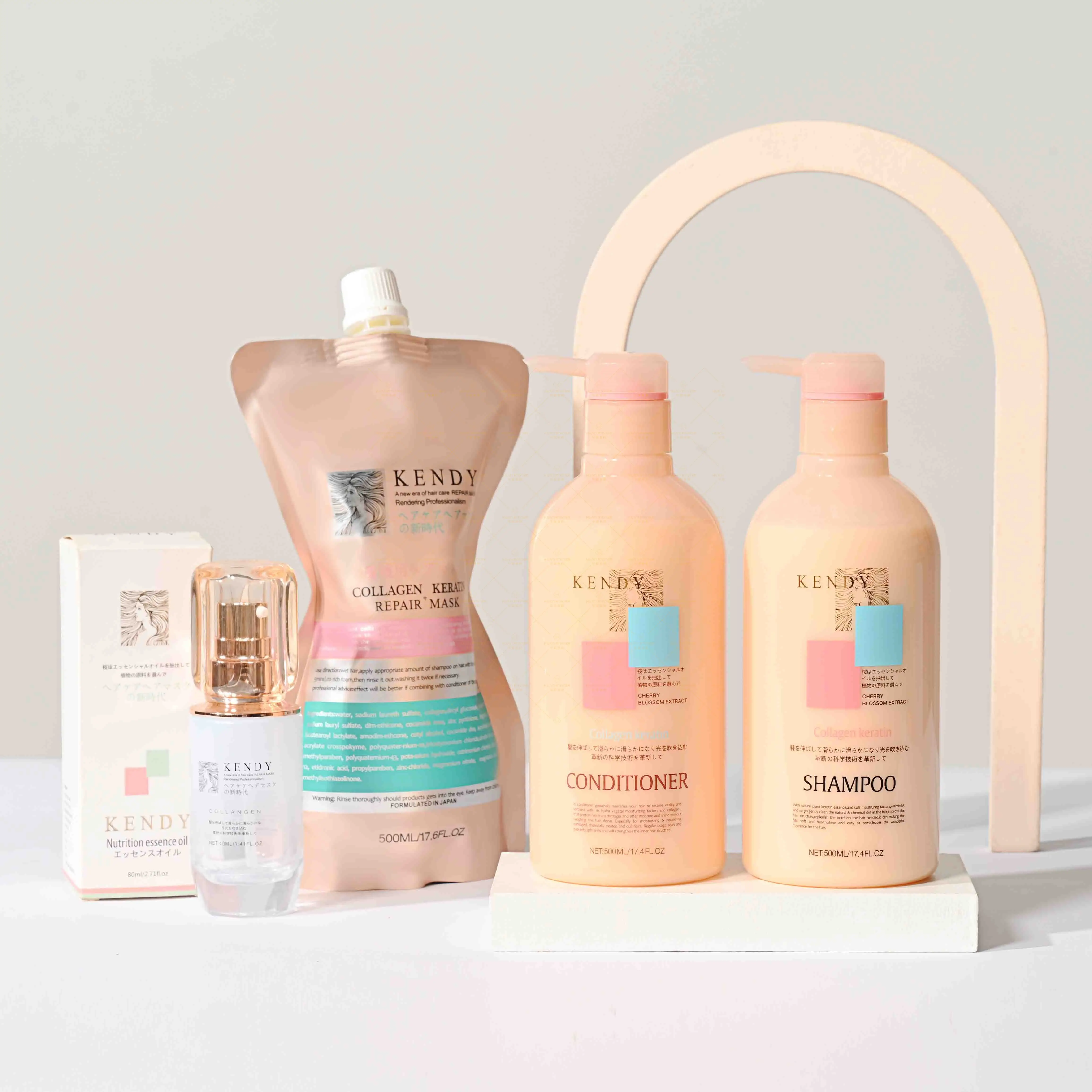 Huati Sifuli Sakura Japanese Cherry Blossom Oily Hair Refreshing Anti Dandruff Natural Shampoo And Conditioner