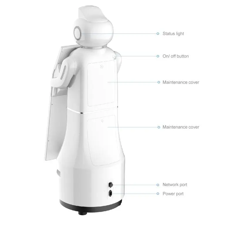 Intelligent Autonomous Reception Bank Business Consultation Smart Robot in Exhibition Hall