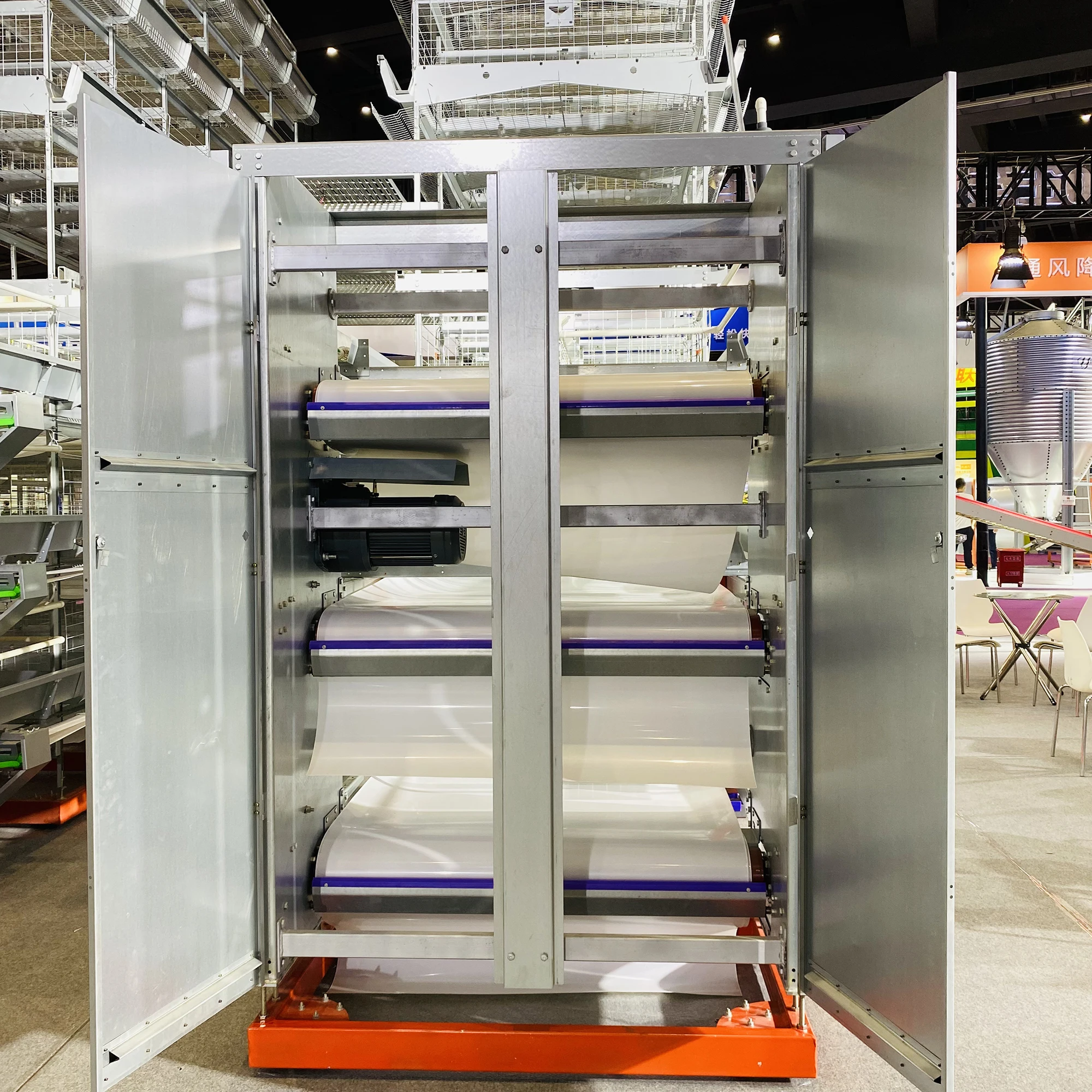 Hot Sale Chicken Feeding House Automatic Chicken Cage With  Manure Removal Machine