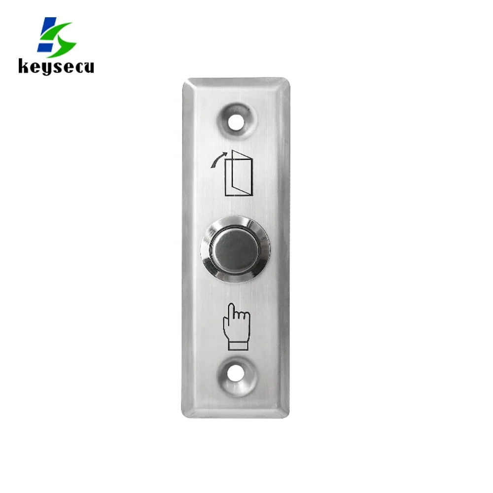 Hollow Door Frame Stainless Steel Narrow Press To Exit Switch