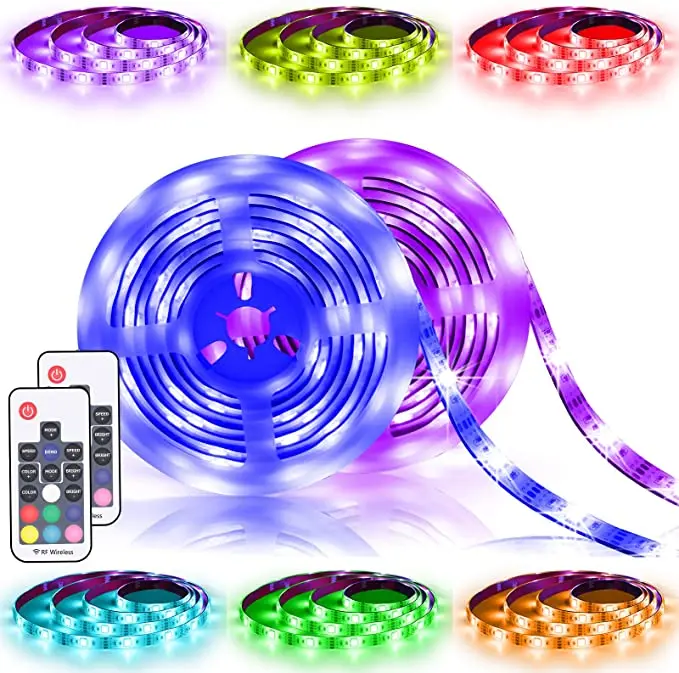 Alexa Tuya Google Home APP Remote Control Smart RGB Strip Light IP65 Waterproof WIFI Smart LED Strip WIFI LED Strip Light