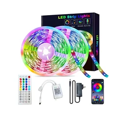 Hot sell rgb led strip light flexible with remote Control wifi smart multi color 5m 12 volt 5050 ip65 rgb led strip lights