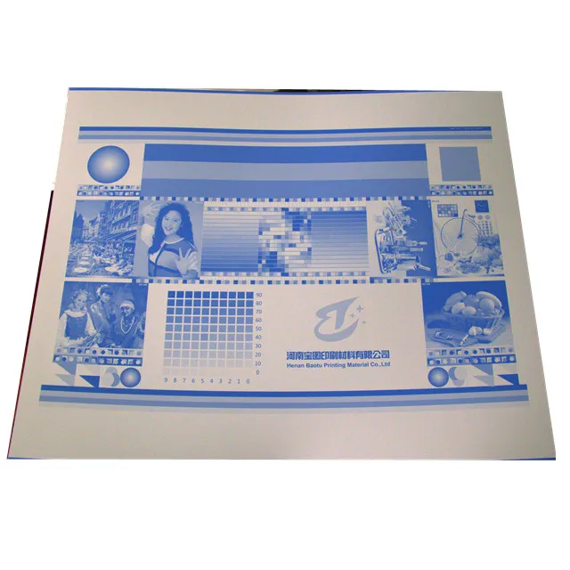 Blue coating beautiful color  printing ctcp plate