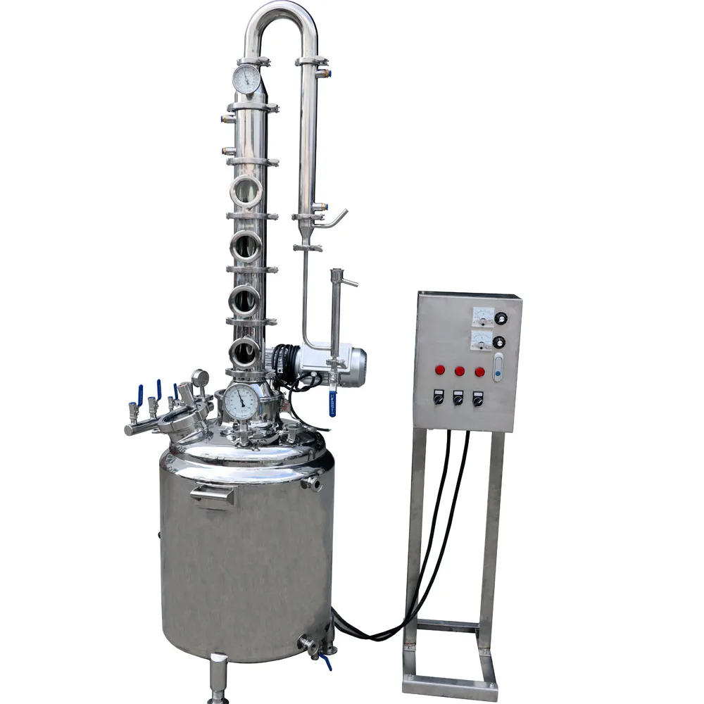 SS304 100L Jacket Bolier and Still Tower With Gin Basket full set for home still