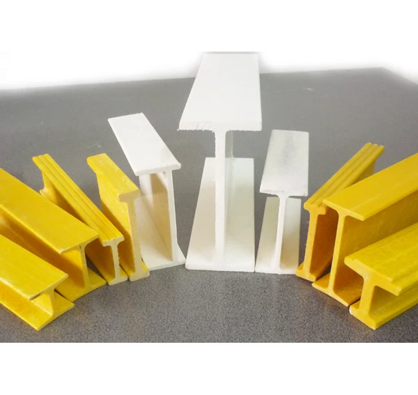 FRP I shape beams, structure support pultruded FRP profiles I beams, fiberglass plastic H beam